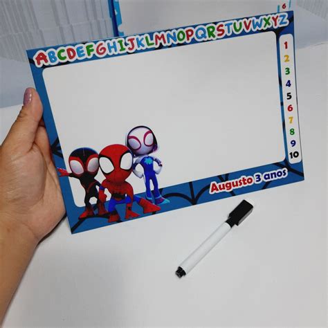 Lousa Mágica Homem Aranha 11x16cm Elo7 Produtos Especiais