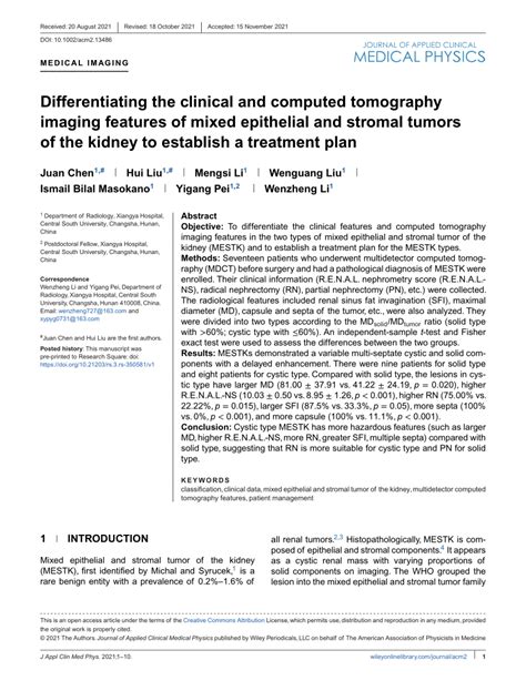 Pdf Differentiating The Clinical And Computed Tomography Imaging