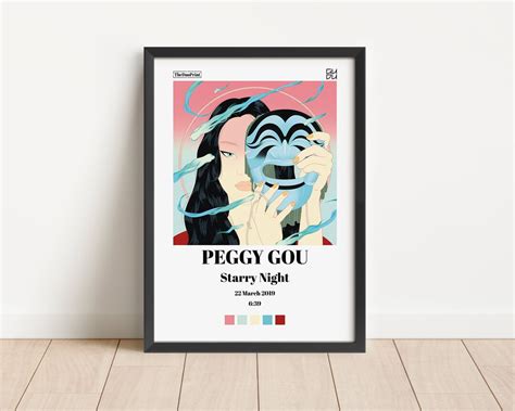 Peggy Gou starry Night Song Cover Poster Electronic Dance DJ Art - Etsy