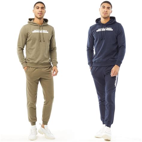 Buy JACK AND JONES Mens Harry Two Pack Hoodies Navy/Khaki