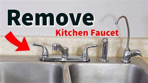 How To Remove Kitchen Faucet Easy Simple Youtube