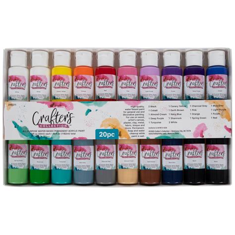 All Purpose Acrylic Paint 20 Piece Set Hobby Lobby 2092211