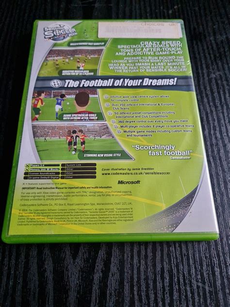 Sensible Soccer Microsoft Original Xbox Pal Warners Retro Corner Ltd