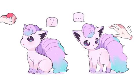 Vulpix And Galarian Ponyta Pokemon Drawn By Aliceyawnin Danbooru