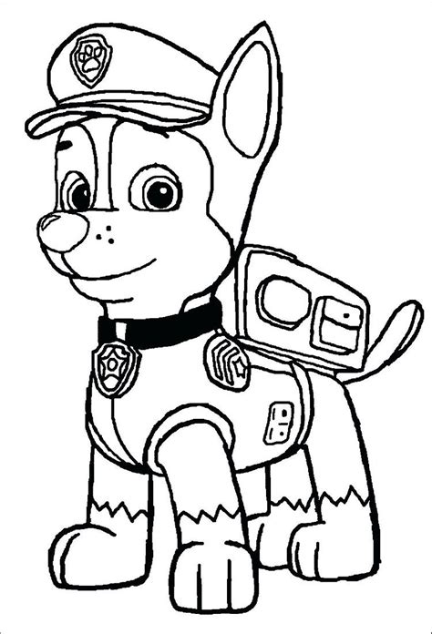 34+ Paw Patrol Chase Printable Coloring Pages | Free Wallpaper