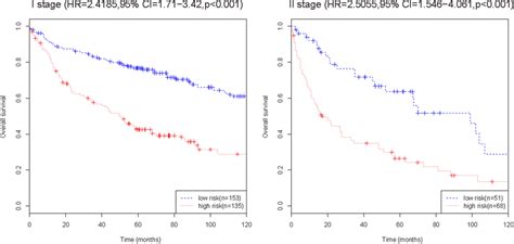 Kaplanmeier Curve Analysis Of Rfs According To The Fifteen Mrna