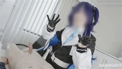 Japanische Anime cosplay Famale Dominanz handjob lotion footjob und künstliches vagina cumshot
