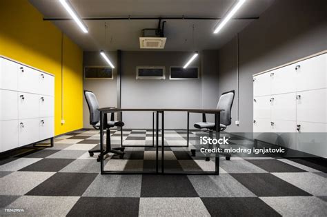 Empty Interview Room Stock Photo Download Image Now Locker Office