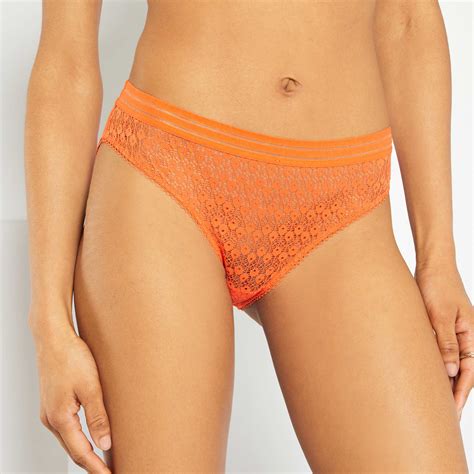 Culotte En Dentelle Lingerie Du S Au XXL Bleu Marine Kiabi
