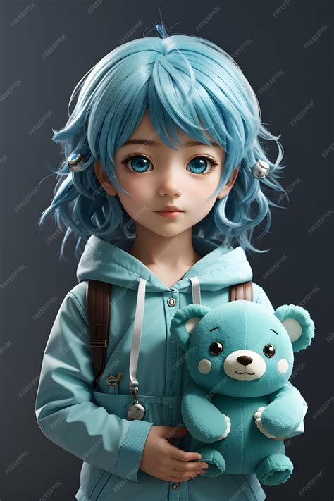 Bonito Anime Bebê Menina Bebê Anime Menina Crianças Anime Papel De