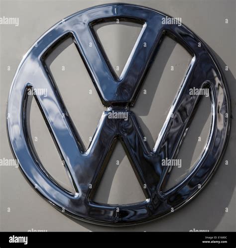 Volkswagen Badge On Vw Campervan Stock Photo Alamy
