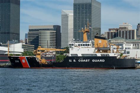 United States Coast Guard Ship Hollyhock Docked In Cleveland Ohio