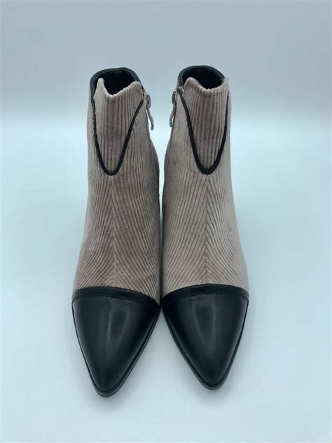 Botín pana nude y negro AZAREY l Encant Boutique Altea