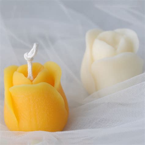 New Tulip Flower Candle Silicone Mold Handmade DIY Flower Baking