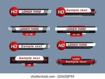 Tv News Bar Lower Third Tv Stock Vector Royalty Free