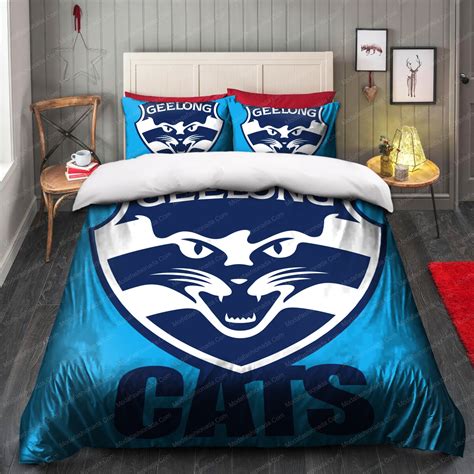 Geelong Football Club Logo Bedding Sets Please Note This Is A Duvet