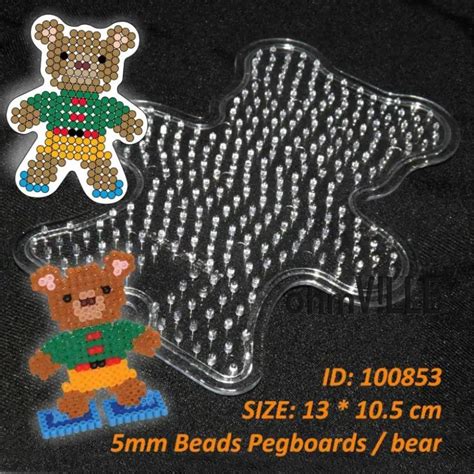 Bear Pegboards For Mm Perler Hama Beads Fused Beads Patterns