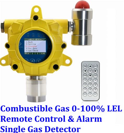 EX Combustible Gas Fixed Gas Detector With Remote Control Alarm Monitor