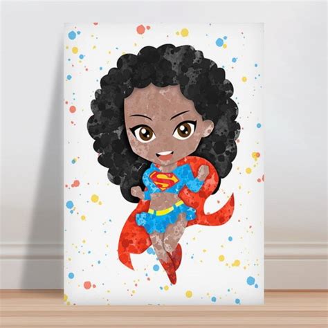 Placa Decorativa Infantil Mulher Maravilha Negra Elo