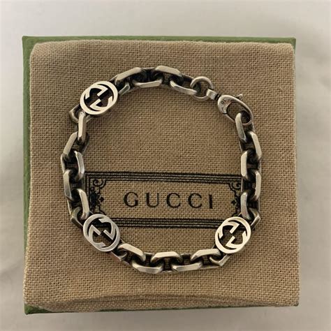 31％割引最も 【美品】gucci グッチ ブレスレット インターロッキングg シルバー 20 ブレスレット アクセサリー Otaon