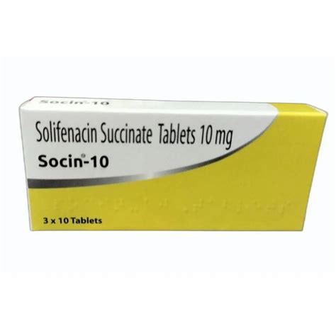 10mg Solifenacin Succinate Tablets At Rs 1407box Solifenacin