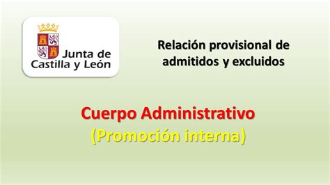 Fesp Ugt Zamora Jcyl Relación Provisional De Admitidos Y Excluidos Del Cuerpo Administrativo