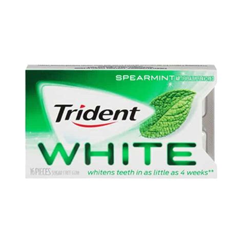 Trident Gum White Spearmint 16ct Aso