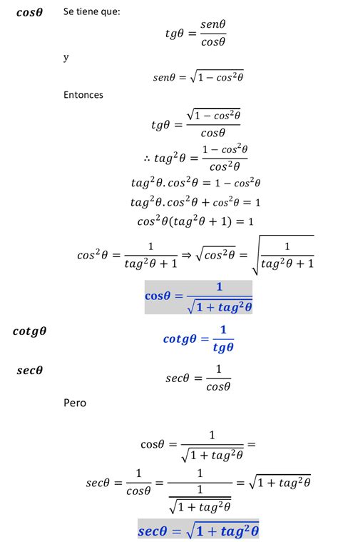 Identidades Pitagóricas Identidad Fundamental De La Trigonometría