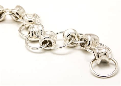 Sterling Silver Link Bracelet For Women 925 Sterling Silver Etsy