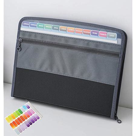 Abclife Extensible Pochettes Pour Documents Avec Sac En Filet