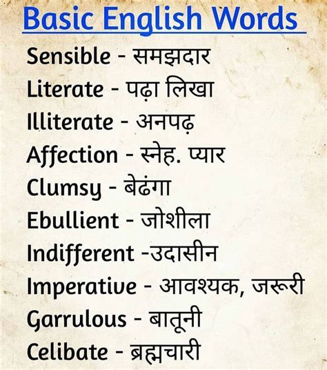 English Words With Two Different Meanings