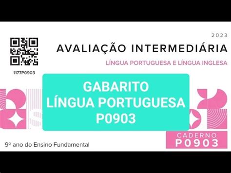 Gabarito Avalia O Intermedi Ria L Ngua Portuguesa P