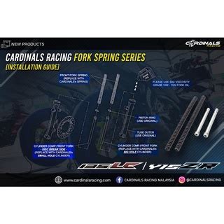 Y Y Rs Lc R R Cardinals Racing Front Fork Spring