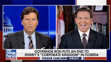 Ron Desantis And Tucker Carlson Dunk On Disney After District Takeover