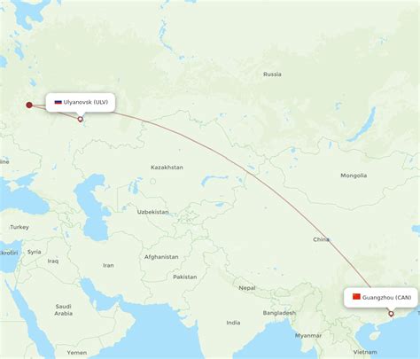 All Flight Routes From Guangzhou To Ulyanovsk Can To Ulv Flight Routes