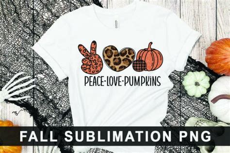 Peace Love Pumpkins Sublimation Graphic By Buysvgbundles Creative Fabrica