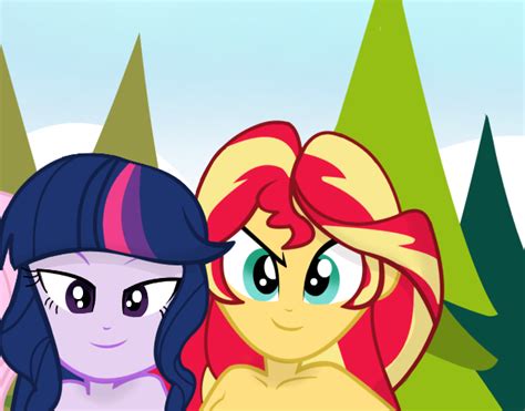 Anime Sunset Shimmer X Twilight Sparkle