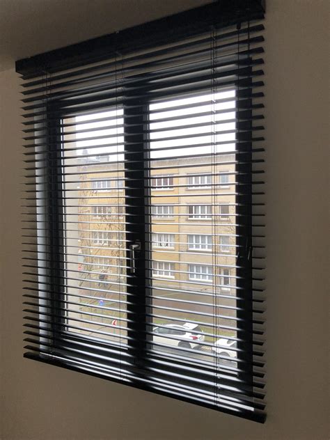 Horizontale Jaloezie Zwart Aluminium Woonkamer Inspiratie Lamellen