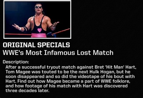 Pro Wrestling Resource Classic Matches Bret Hart Vs Tom Magee Videos