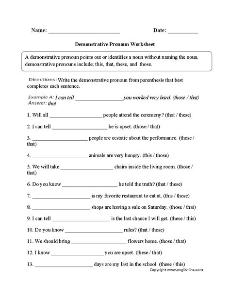 15 Best Images Of 7th Grade Pronouns Worksheets Pronouns And