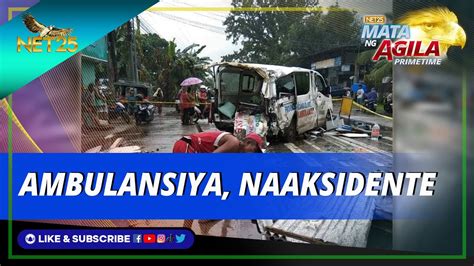 Ambulansya Nawalan Ng Kontrol Sa Zamboanga Del Norte Naaksidente