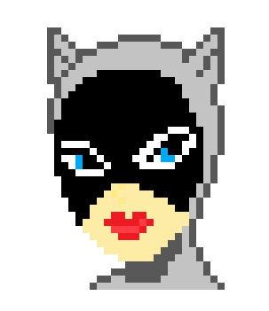 Catwoman Pixel Art by Nikkomarston on DeviantArt