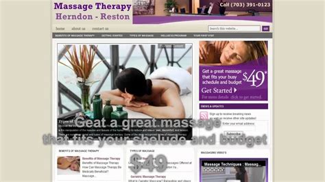 Massage Therapy Herndon Reston Youtube