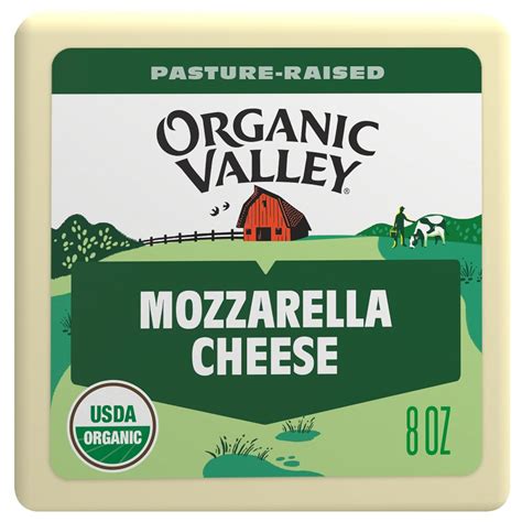 Organic Valley Barra De Queso Org Nico Mozzarella Parcialmente