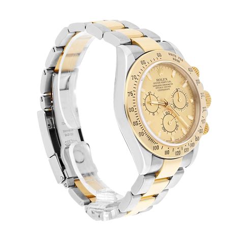 Rolex Daytona Stainless Steel And Yellow Gold Champagne Dial Mens Watch