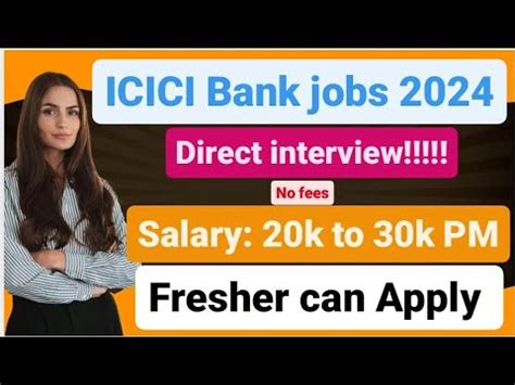 Icici Bank Jobs No Investment Fresher Can Apply Full Time