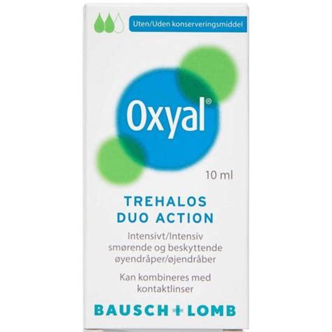 Oxyal Trehalod Duo Action Øjendråber 10 ml Køb online nu