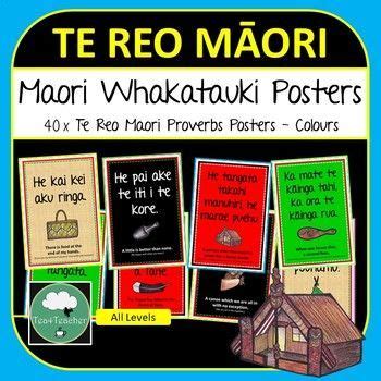 Te Reo Maori Proverb Posters Whakatauki About Life Learning Life