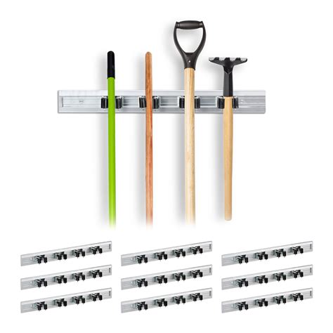 Porte outils mural en métal aluminium et acier lot de 10 support