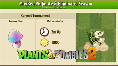 Plants Vs Zombies 2 FREE ARENA Hypno Shroom Tournament Free Arena